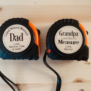 Personalized Tape Measure, Personalized Gifts for Dad, No One Measures up to You Tape Measure ...