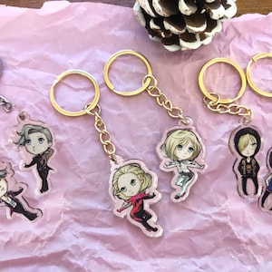Yuri On Ice DOPPELSEITIGE CHARMS Acryl