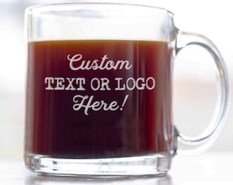 Custom Coffee Mug - Design Your Own - Engraved Coffee Mug