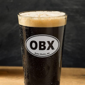 Outer Banks Pint Glass / Deep-Etch / OBX North Carolina / Outer Banks Gift / Engraved Beer Glass