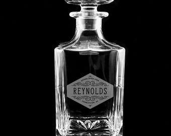 wedding decanter set gift, Engraved