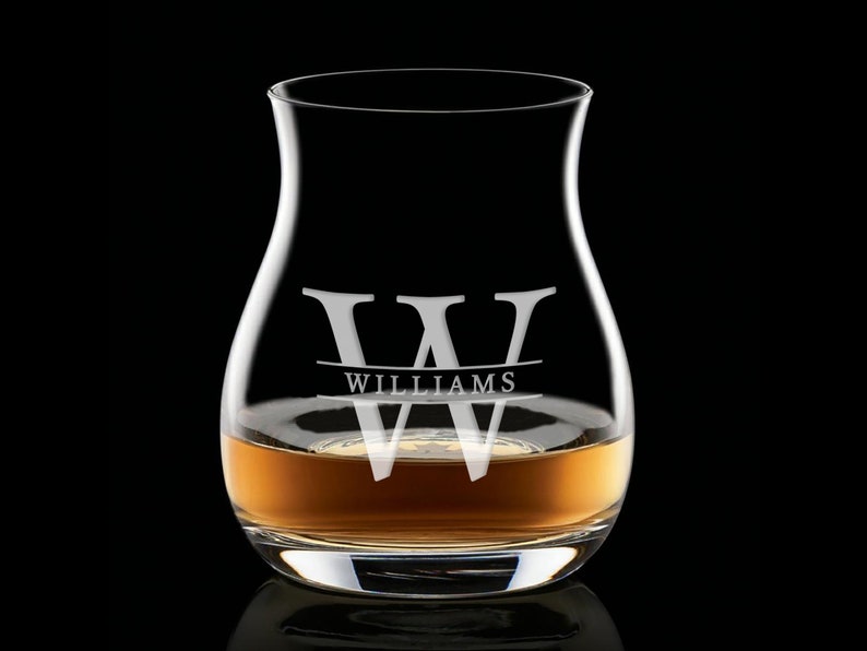 Personalized Engraved Whiskey Glasses Canadian Glencairn Etsy