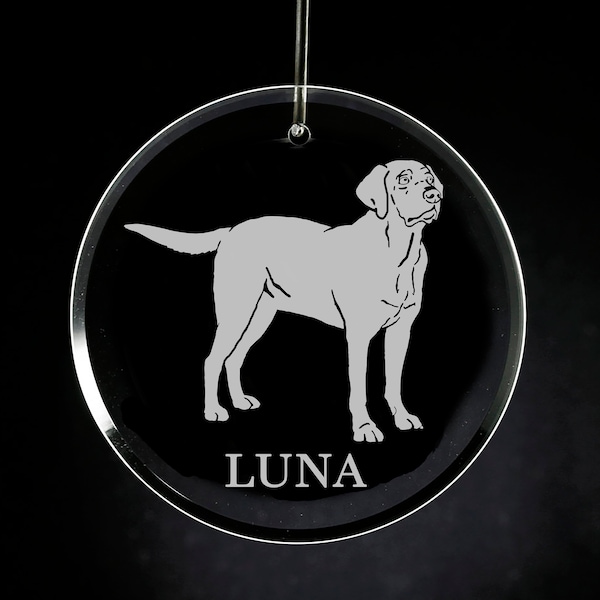 Black Lab Christmas Ornament Etsy
