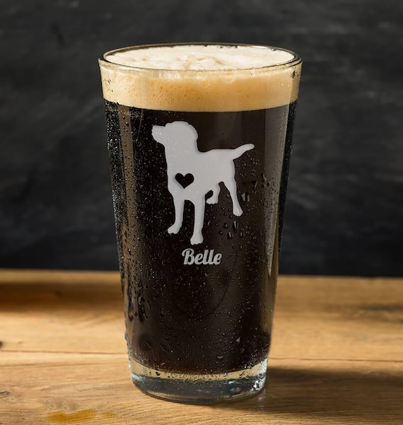 Labrador Beer Glass Personalized Pet Gift Dog Lover Etsy