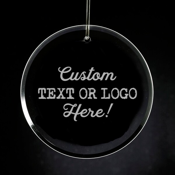 Etched Glass Ornaments Etsy