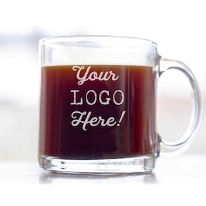Custom Engraved Coffee Mug - Your Logo or Design