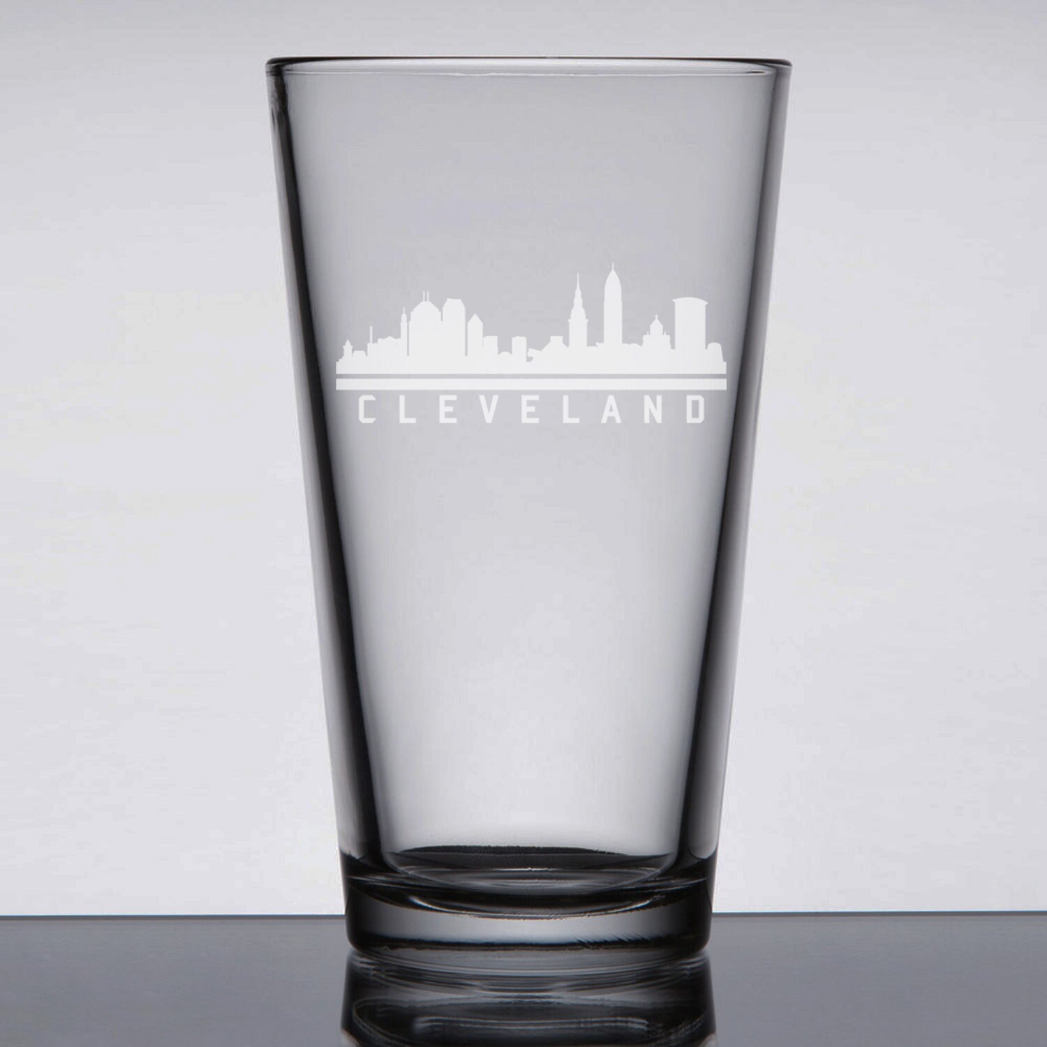 City Skyline Beer Glasses - Set of 2, Beer