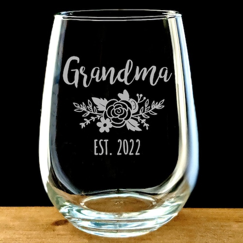 Grandma S Sippy Cup Stemless Wine Glass Mother S Day Etsy