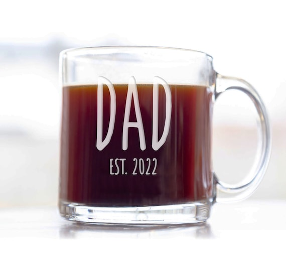 Engraved Dad Coffee Mug: New Parent Gift, Pregnancy Announcement