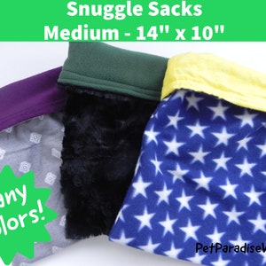 Medium Pet Snuggle Sack /14&quot;x10&quot; Cuddle Sack / Sleeping Bag / Cuddle Bag/ Hedgehog Snuggle Sack / Guinea Pig Snuggle Sack / Bonding Bag