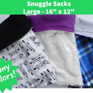 Large Pet Snuggle Sack / 16x12 / Cuddle Sack / Sleeping Bag / Cuddle Bag/ Hedgehog Snuggle Sack / Guinea Pig Snuggle Sack / Bonding Bag image 1