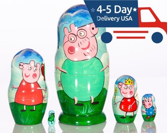 peppa pig nesting dolls