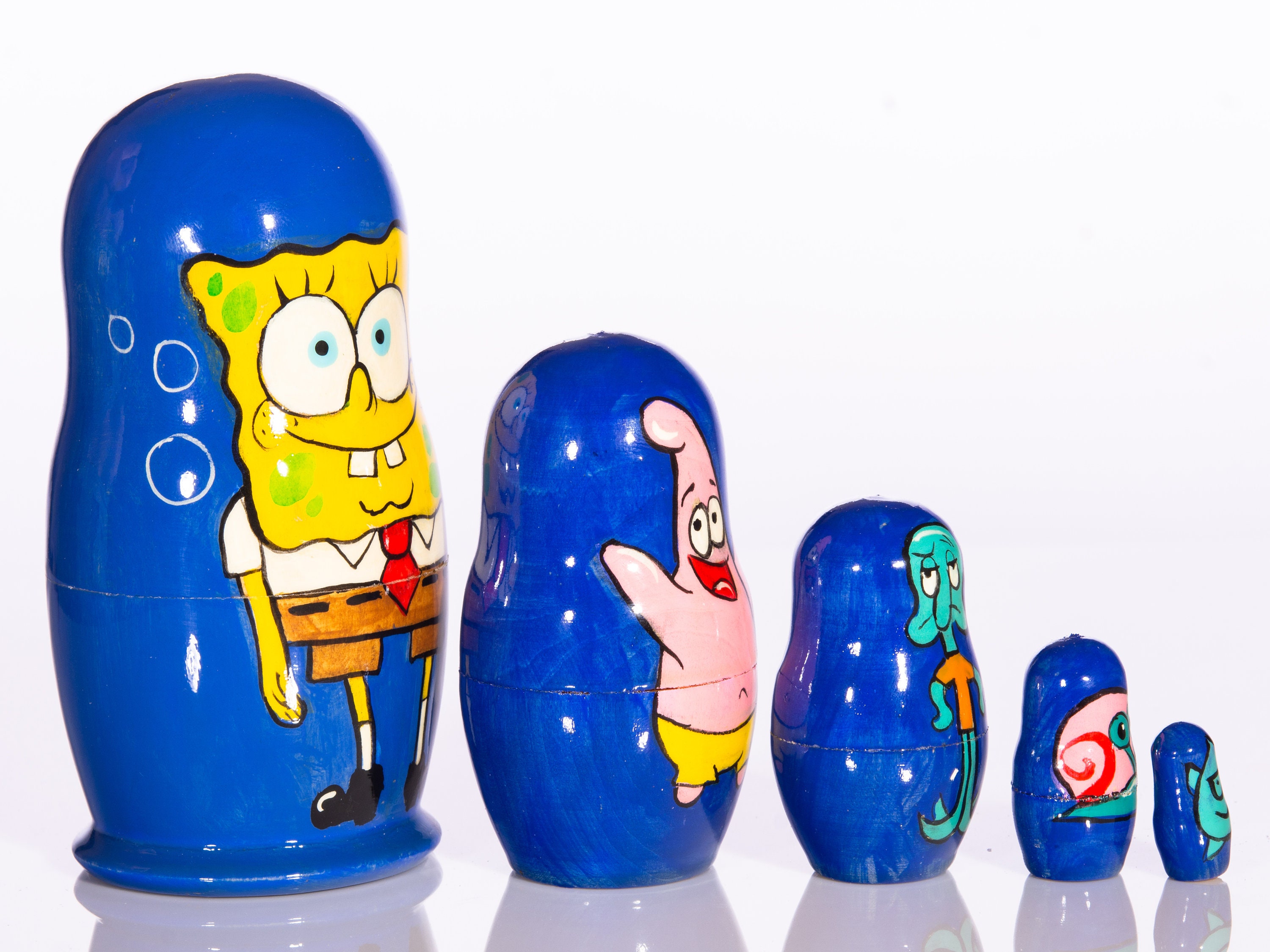 SpongeBob Nesting Dolls 4 1/2 Russische Nesting Dolls Etsy
