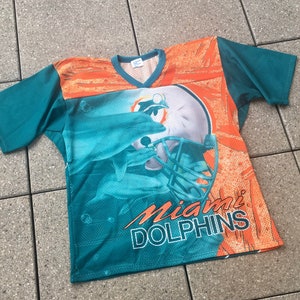 Vintage Miami DOLPHINS Jersey by CCM / Miami Dolphins T-Shirt / NFL American Football 90s Vintage /