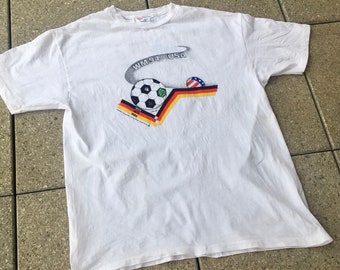 Vintage World Cup 94 T-Shirt / Football World Cup USA 1994 / 90s DFB / German National Football Team