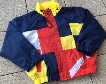 tommy hilfiger jacket yellow red and blue