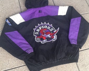 vintage raptors windbreaker