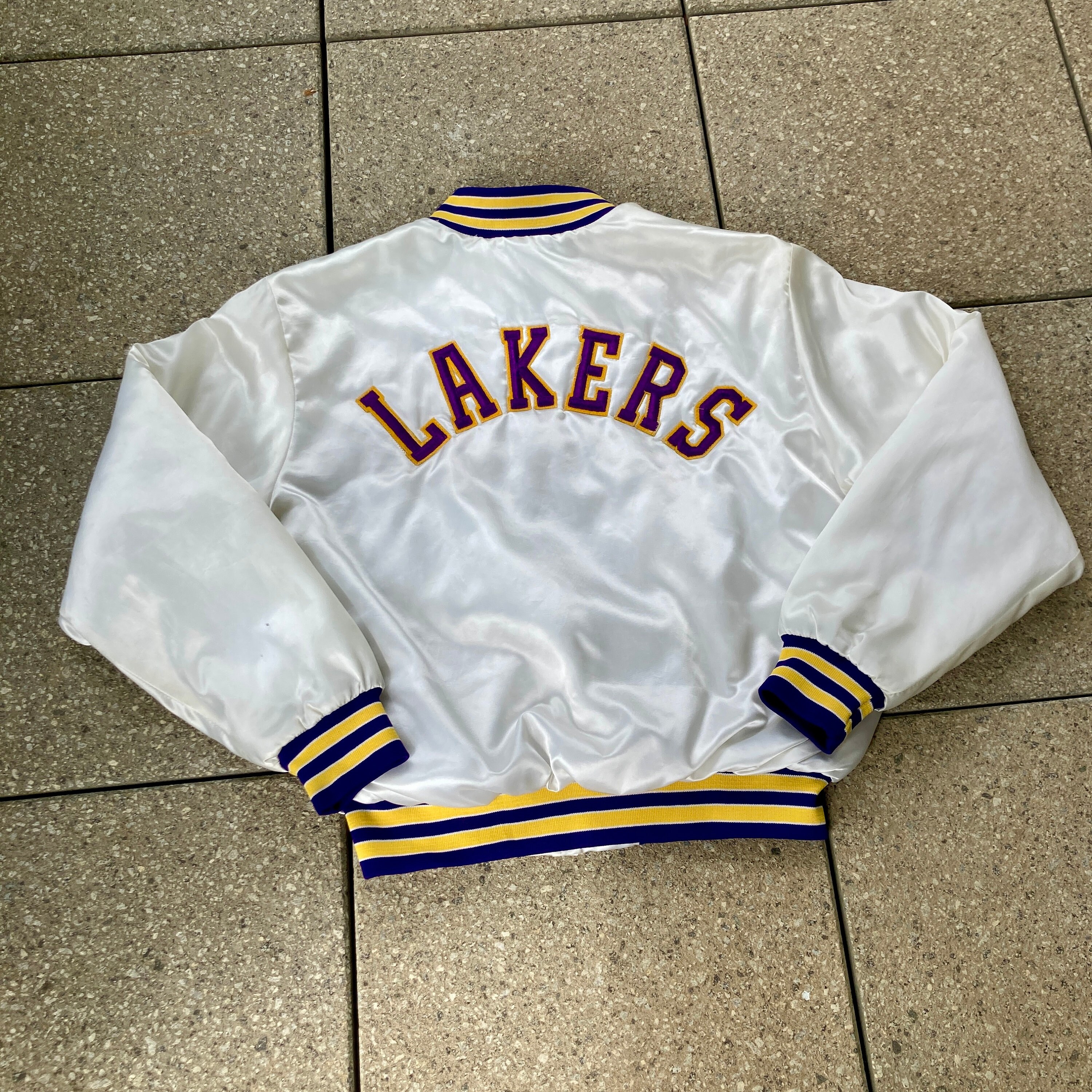 Rare 80s Los Angeles LAKERS Jacket by Swingster / NBA Vintage