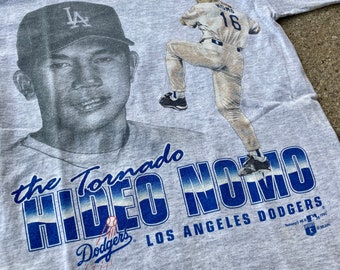 90年代 LA ドジャース Tシャツ ナツメグ ミルズ / 野茂英雄 #16
