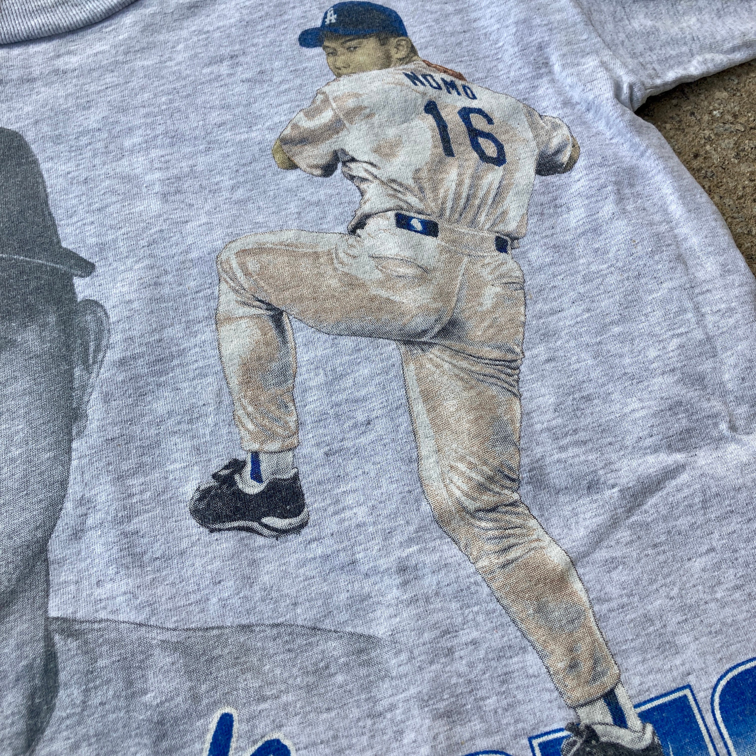90年代 LA ドジャース Tシャツ ナツメグ ミルズ / 野茂英雄 #16