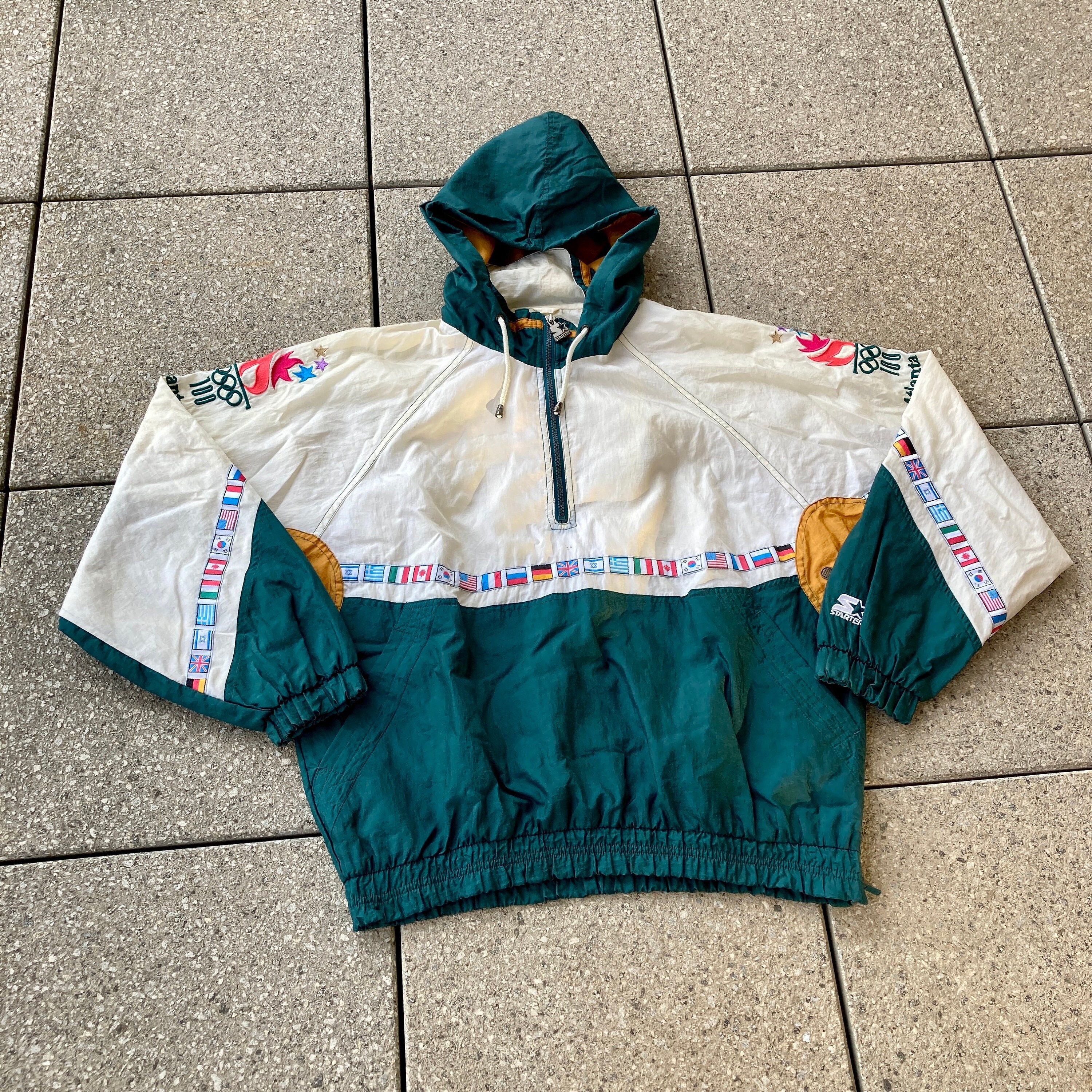 Vintage Olympic Games Collection Windbreaker by STARTER Vintage Olympic Games Collection Windbreaker by STARTER