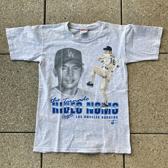 90年代 LA ドジャース Tシャツ ナツメグ ミルズ / 野茂英雄 #16