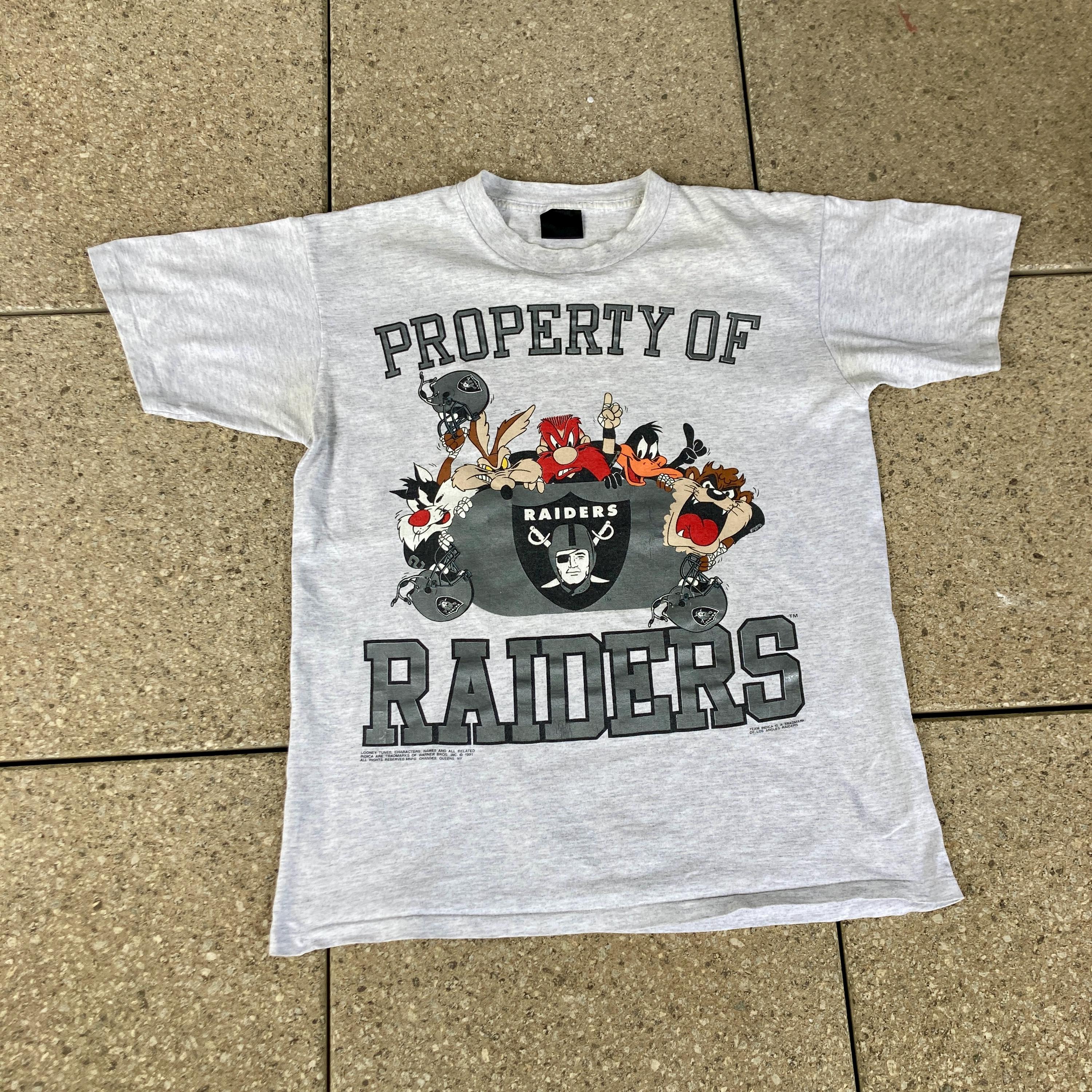90s Los Angeles RAIDERS X Looney Tunes T-shirt / NFL Sportswear