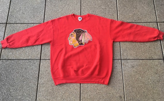 90s CHICAGO BLACKHAWKS Sweater / Pullover by Lee … - image 7