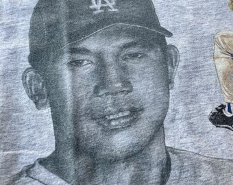 90年代 LA ドジャース Tシャツ ナツメグ ミルズ / 野茂英雄 #16