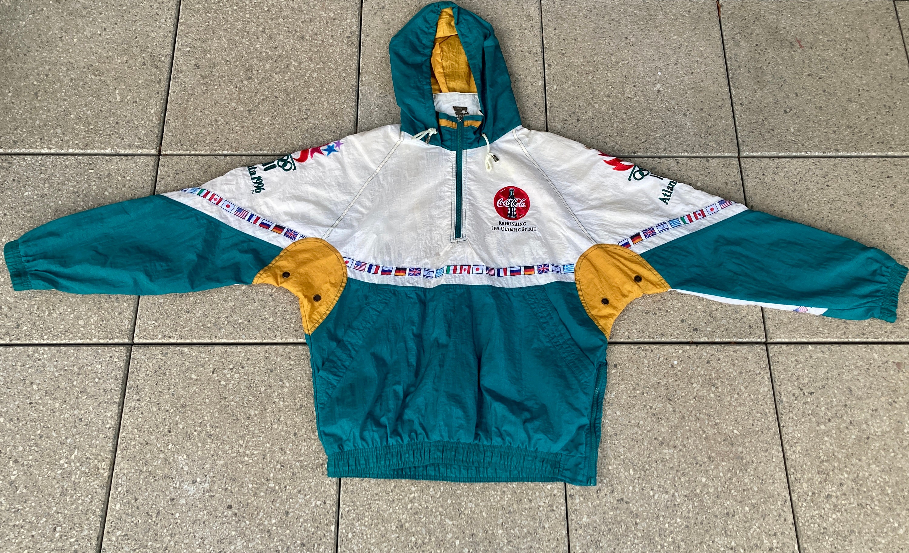 Vintage Olympic Games Collection Windbreaker by STARTER / Olympic