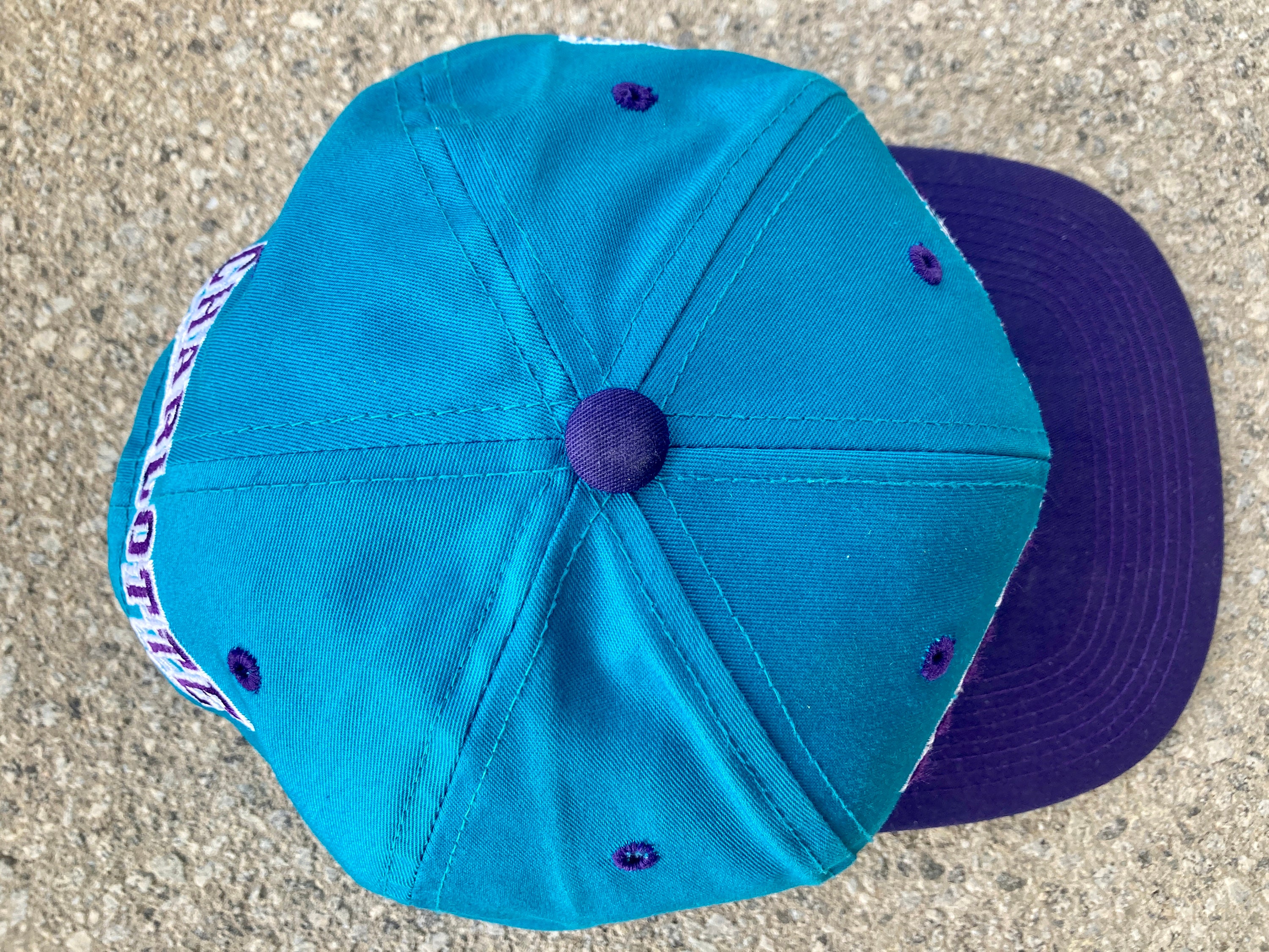 90s CHARLOTTE HORNETS Snapback Cap by G Cap / Vintage NBA