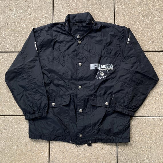 80s Los Angeles RAIDERS Rain Jacket by CAMPRI / Buttom up Jacket