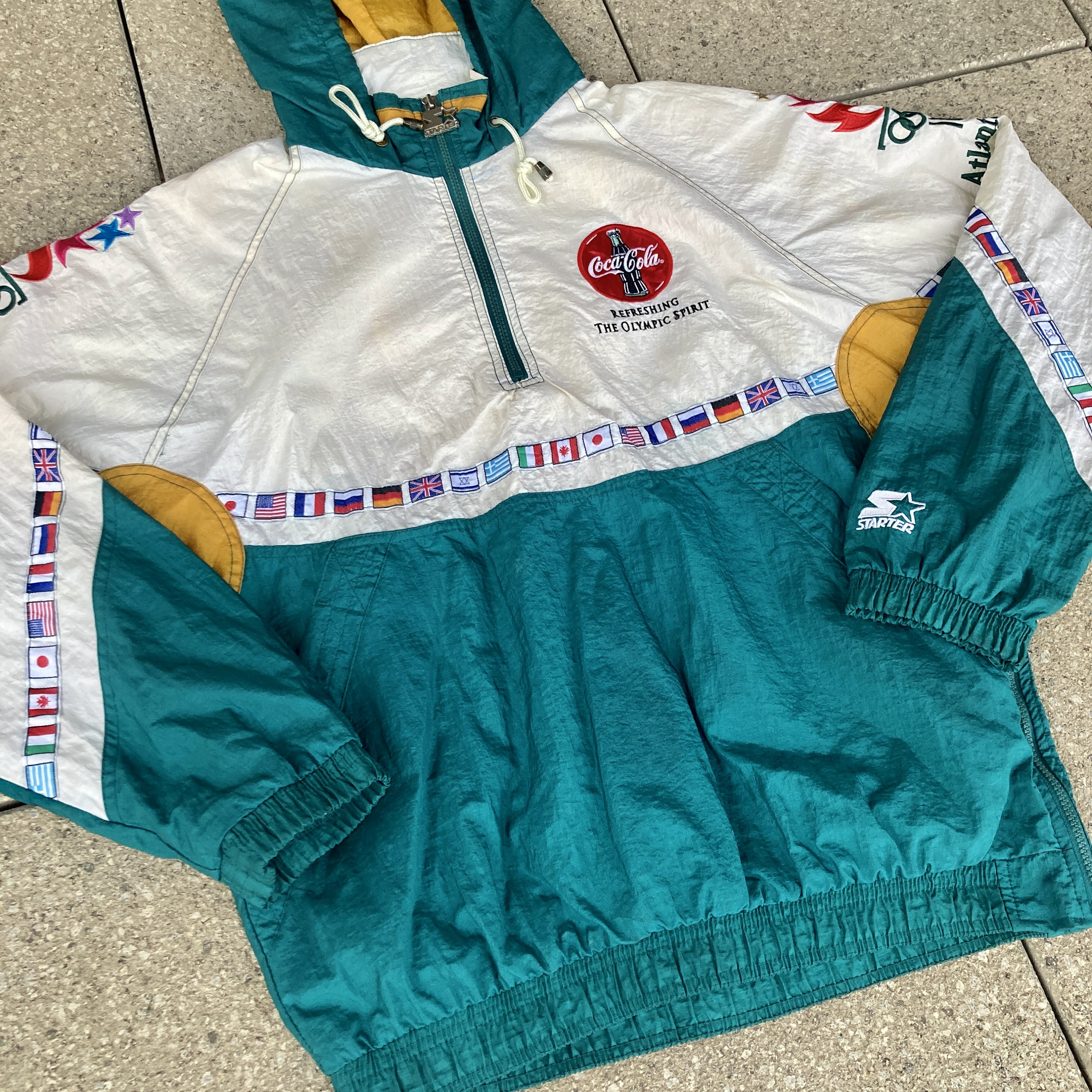 Vintage Olympic Games Collection Windbreaker by STARTER / Olympic