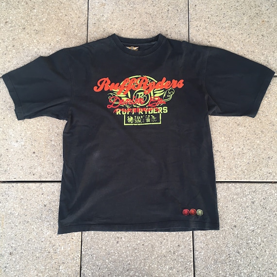 Vintage RUFF RYDERS T-shirt /big Front Print / 90s Hip Hop Vintage