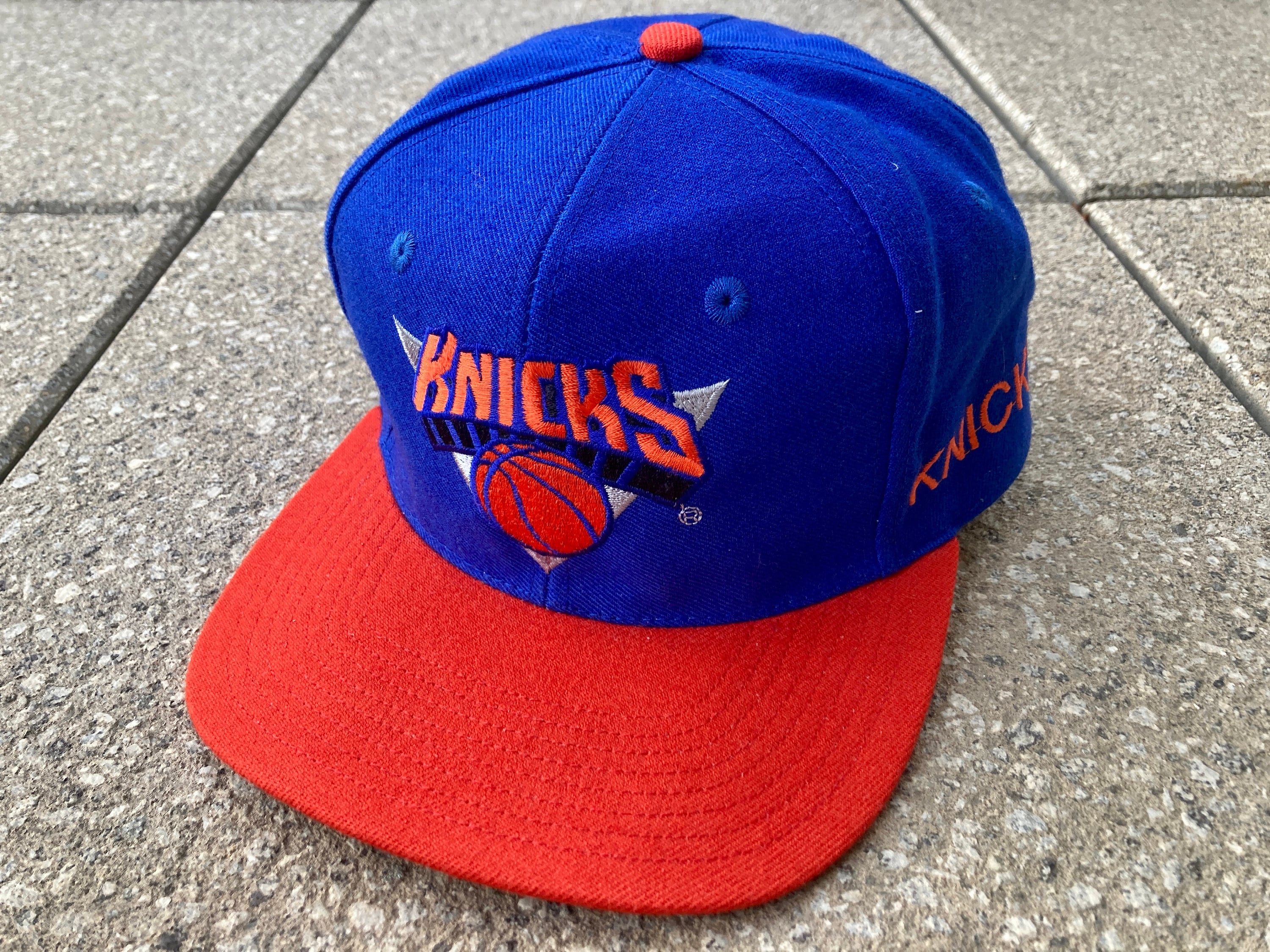 90s New York KNICKS Snapback by AJD / Ajd Wool Cap Knicks