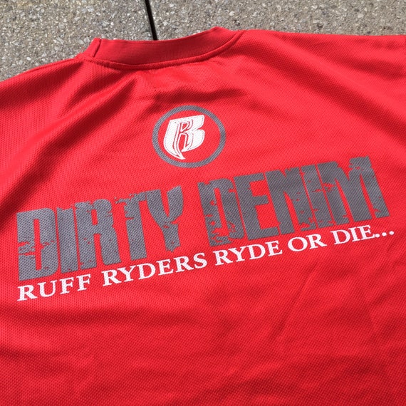 Vintage RUFF RYDERS Jersey / Dirty Denim / 90s Hip Ho… - Gem