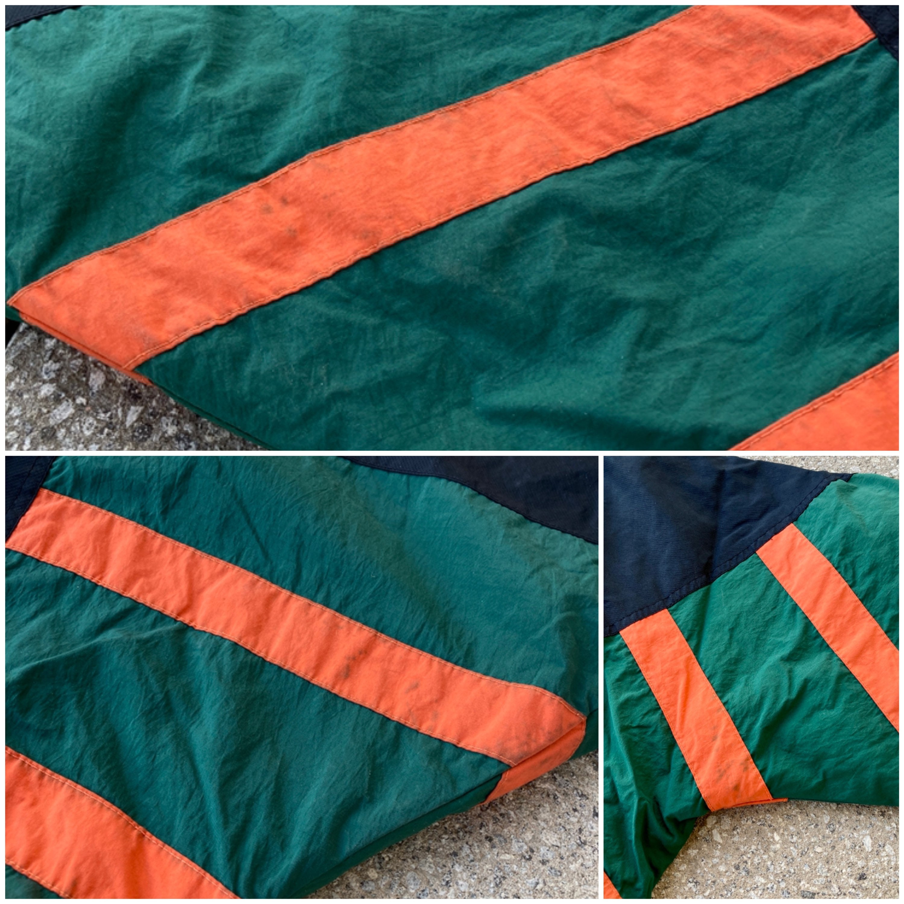 90s スターター　マイアミ　ハリケーンズ　プルオーバージャケット　XLサイズ Vintage 90s Miami Hurricanes Pullover Parka Jacket by