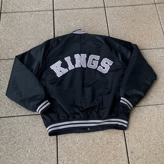 ジャケット・アウター 90's CHALKLINE Los Angeles KINGS jacket USED】90'S CHALK LINE NHL LOS ANGELES KINGS BLO