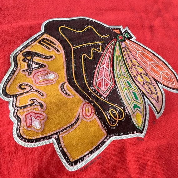 90s CHICAGO BLACKHAWKS Sweater / Pullover by Lee … - image 5