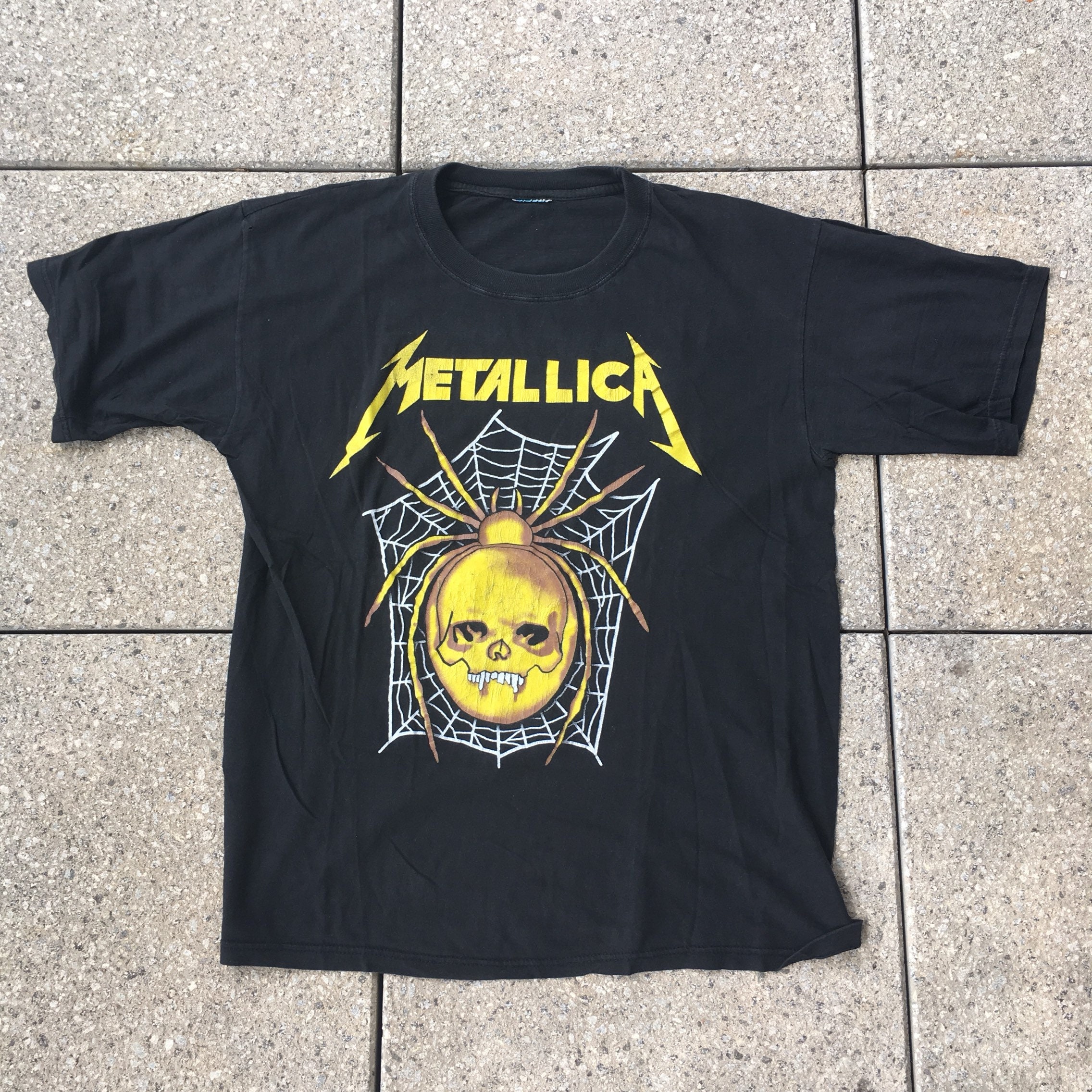 Vintage METALLICA T-shirt SPIDER SKULL T-shirt 1993 / 1994 Heavy