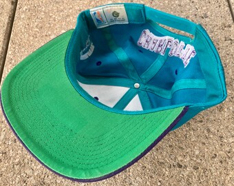 90s CHARLOTTE HORNETS Snapback Cap by G Cap / Vintage NBA 90s CHARLOTTE HORNETS Snapback Cap by G Cap / Vintage NBA