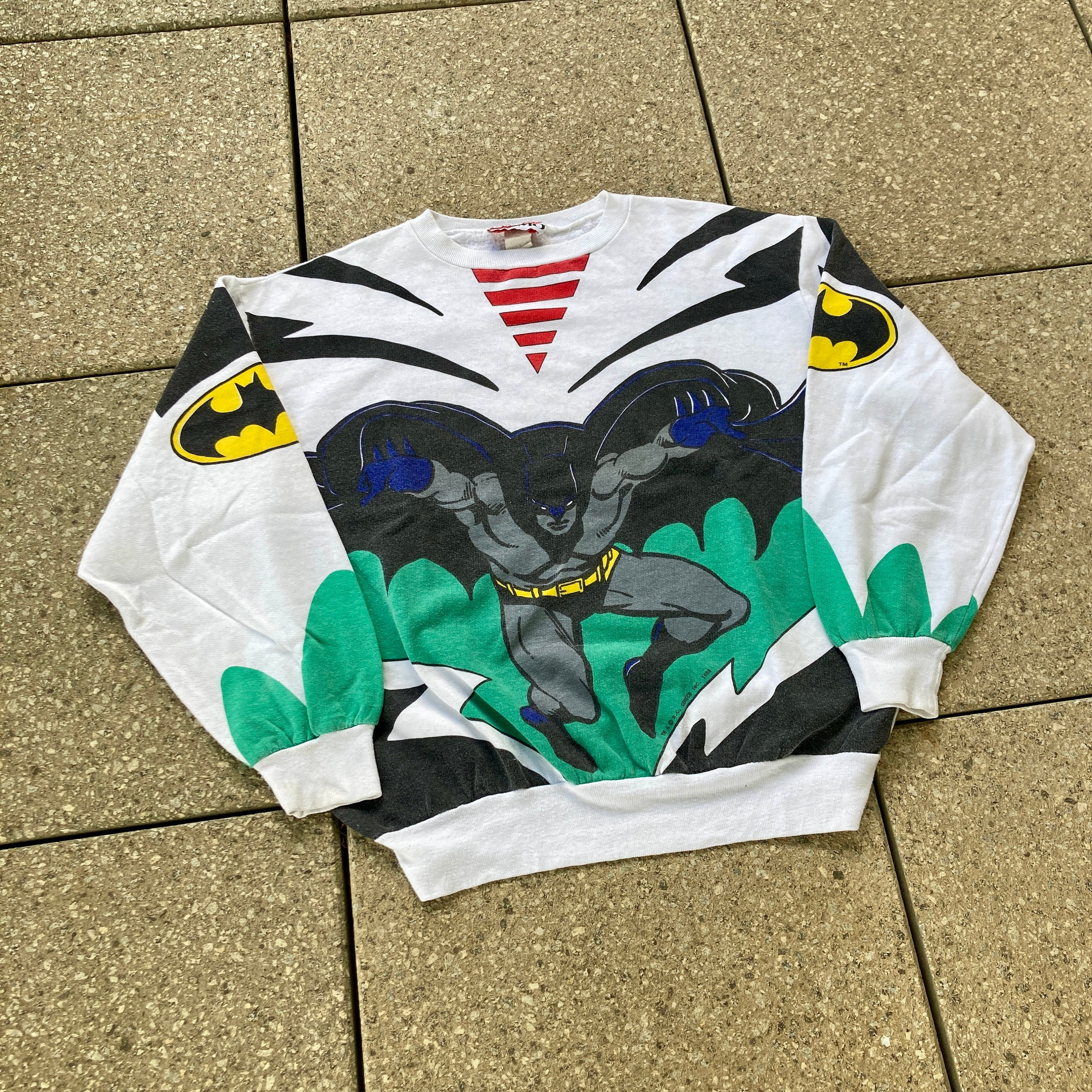 80s Vintage BATMAN Sweater / 1988 DC Comics Collection