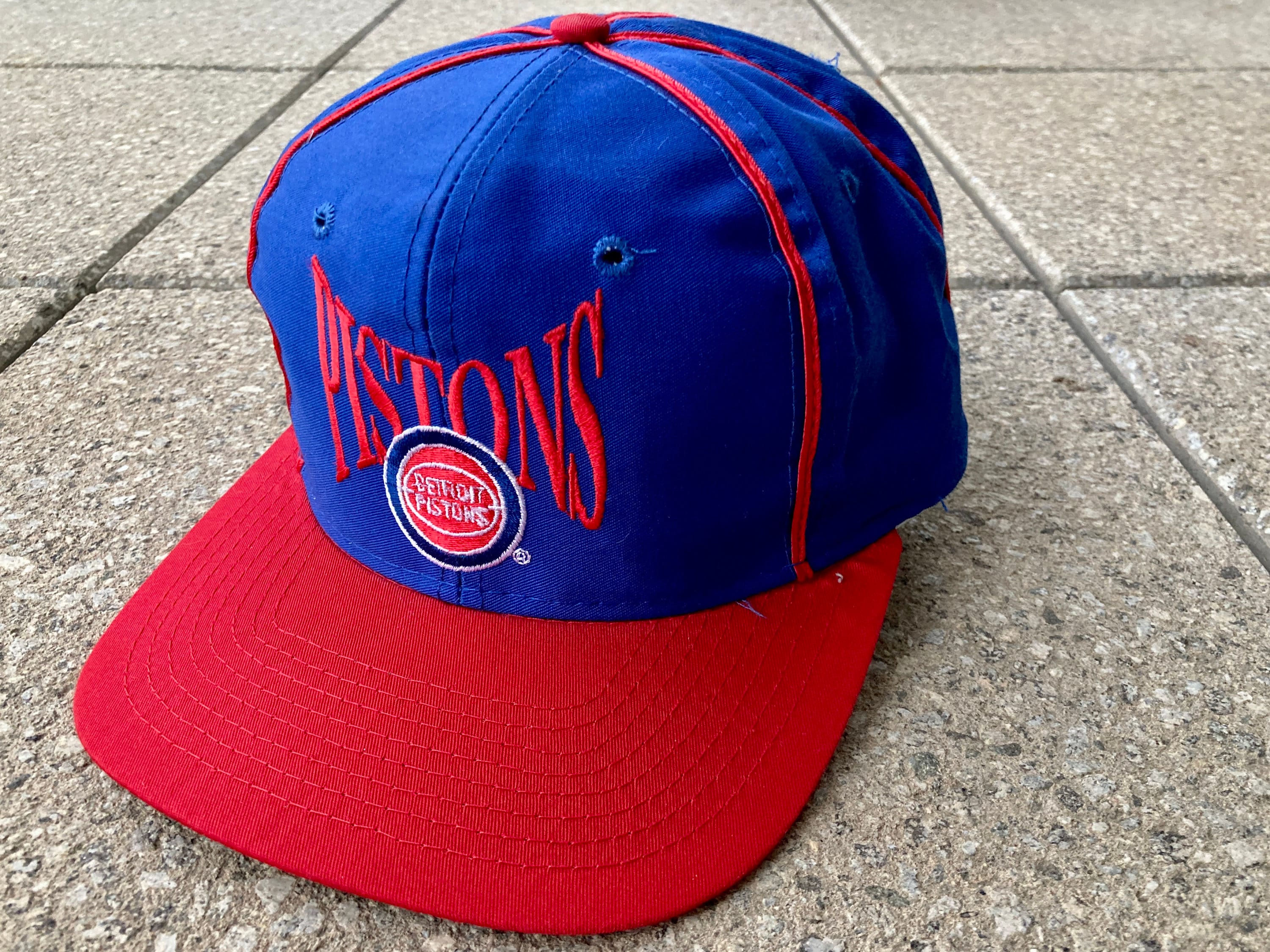 Early 90s DETROIT PISTONS Snapback Hat by the Game / the Game