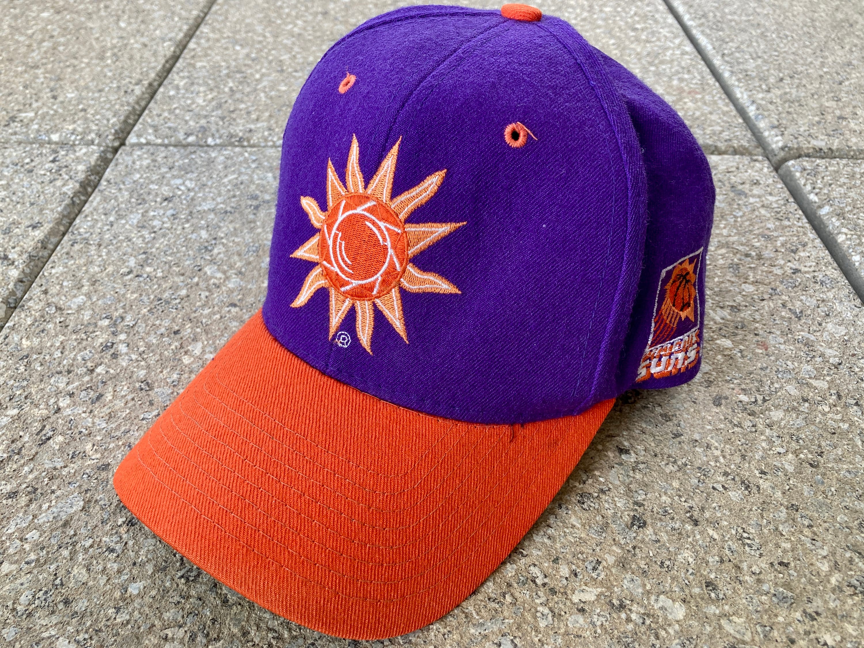 Phoenix Suns Hat Cap Snap Back Mitchell & Ness Purple Orange Men NBA OSFA