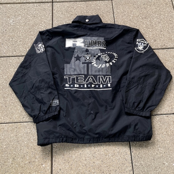 80s Los Angeles RAIDERS Rain Jacket by CAMPRI / Buttom up Jacket