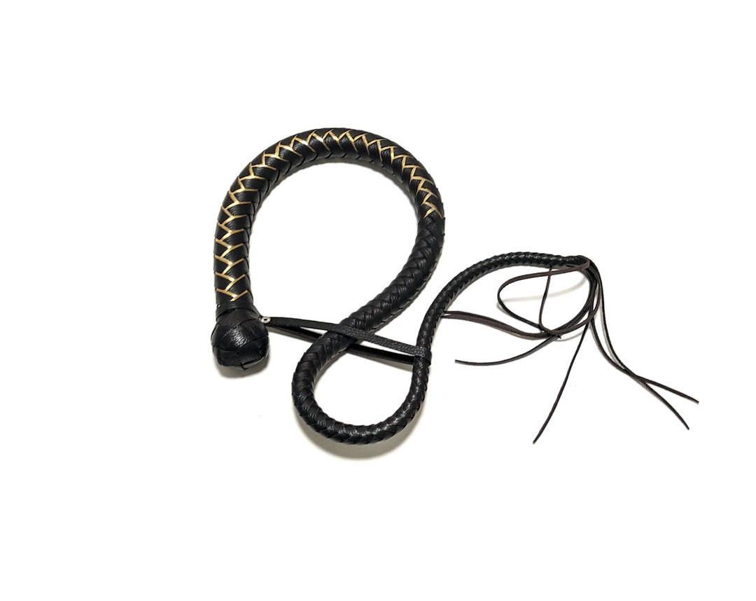 BDSM Whip With Weaving  Leather Snakewhip With Tassel - Etsy Norway