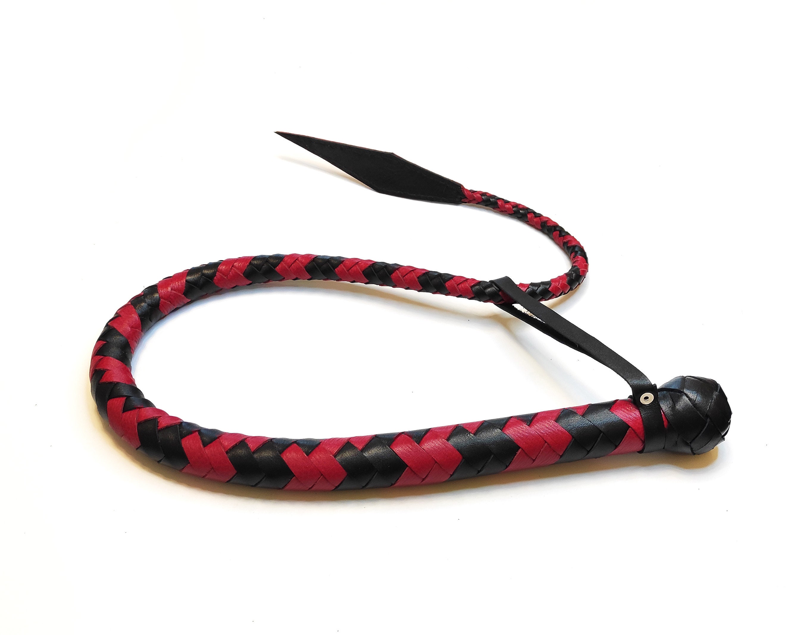 Single Tail Whip With Wedge Stinger / Leather Whip / Sex Wedge