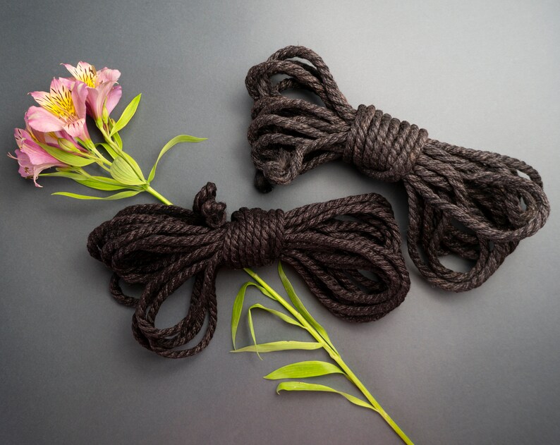 4 Black BDSM Ropes / Jute Rope for Shibari Etsy