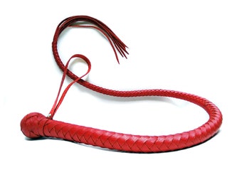 Leather Snake Whip for BDSM / Single Tail Whip / BDSM Whip / Tassel Whip for Impact Whip