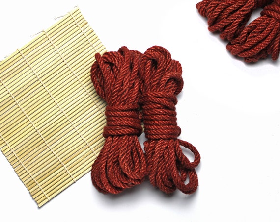 2 Red Shibari Ropes / Bondage Rope for BDSM / Kink Rope 